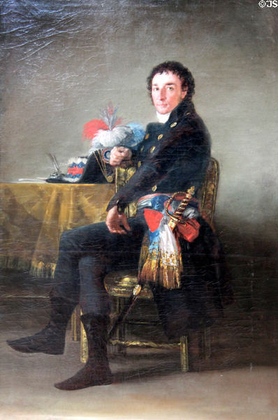 Portrait of Ferdinand Guillemardet (1798-1800) by Francisco de Goya at Louvre Museum. Paris, France.