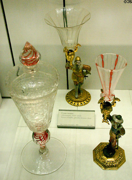 German glass (17thC) at Louvre Museum. Paris, France.