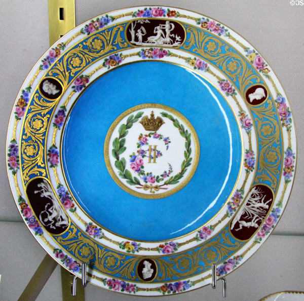 Sèvres porcelain service for Catherine II of Russia (Ekaterina II) (c1779) by Le Guay & Barré at Sèvres National Ceramic Museum. Paris, France.