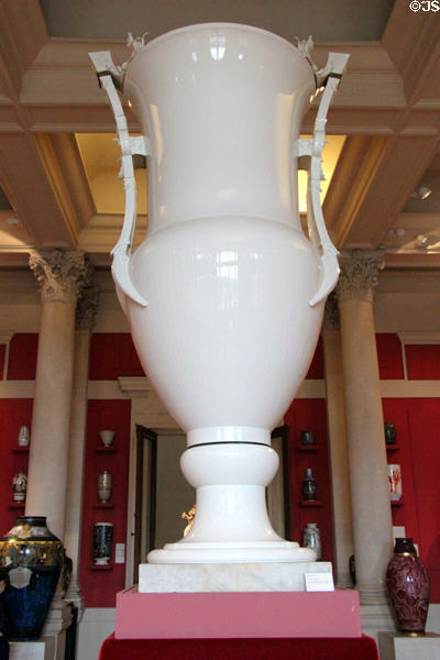 Sèvres porcelain Neptune vase (1867) (shown Paris Expo 1867) at Sèvres National Ceramic Museum. Paris, France.
