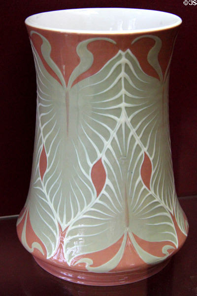 Meissen porcelain butterfly vase (end 19thC) at Sèvres National Ceramic Museum. Paris, France.