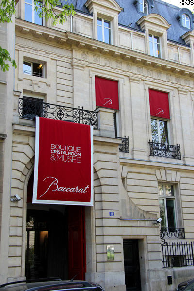 Baccarat Museum of crystal & glass. Paris, France.