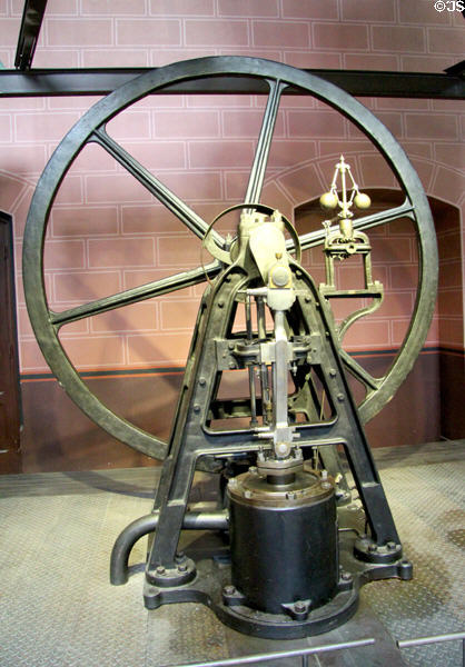 Hugon gas engine (1855) at Arts et Metiers Museum. Paris, France.