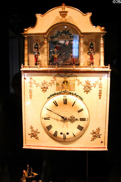 Black Forest clock with organ & automatons (c1775) at Arts et Metiers Museum. Paris, France.