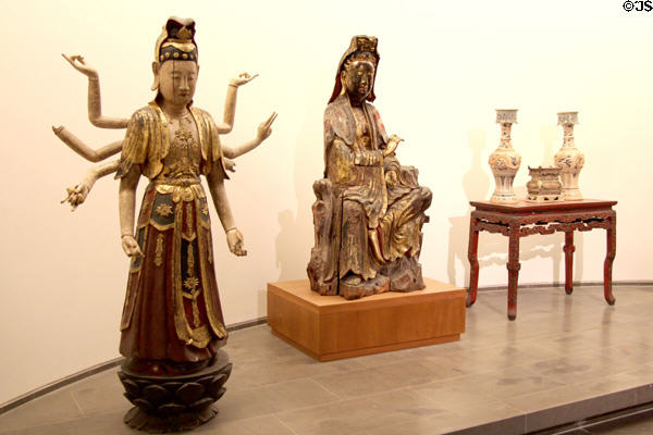 Vietnamese Buddhist statues (18thC) at Guimet Museum. Paris, France.