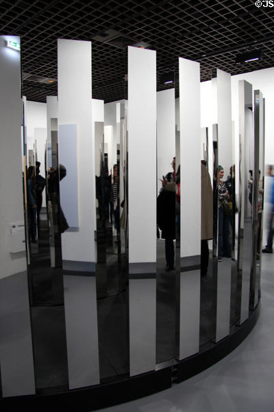 Art exhibit using mirrors at Grand Palais. Paris, France.