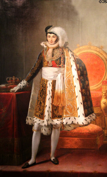 Jérôme Bonaparte, King of Westphalia portrait (1809) by François-Joseph Kinson at Les Invalides. Paris, France.