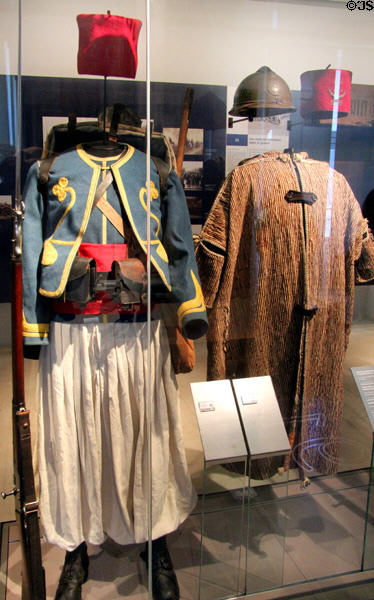 Zouaves uniform (1914-5) from Algeria at Army Museum at Les Invalides. Paris, France.