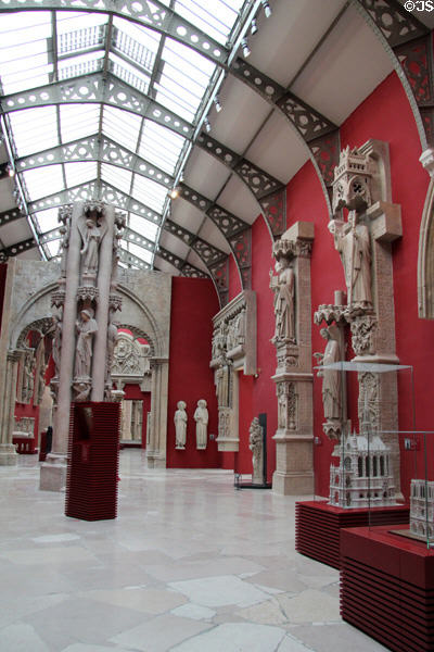 Collection of casts of artistic architecture at Musée des Monuments Français. Paris, France.