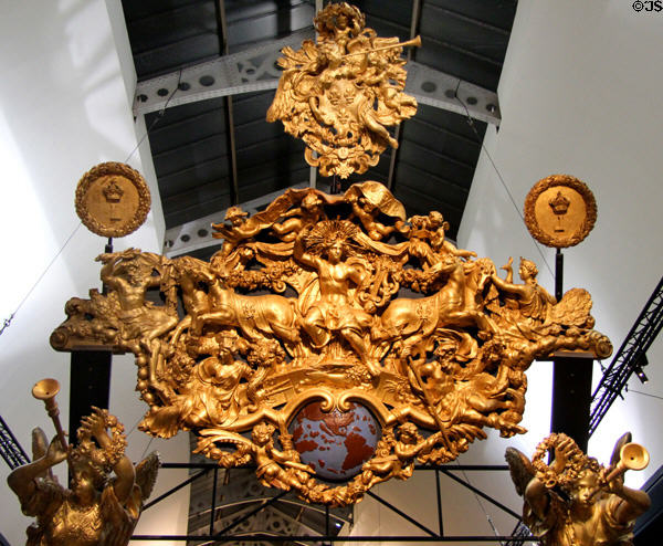 Detail of summer theme of stern relief (1688-94) carved by Marseilles dockyard for French galley Réale at Musée de la Marine. Paris, France.