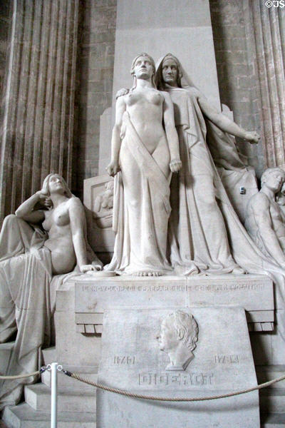 Monument to encyclopedist Denis Diderot (1717-74) at Pantheon. Paris, France.
