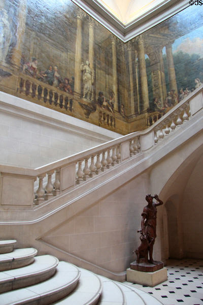Luynes staircase at Carnavalet Museum. Paris, France.