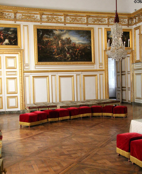 Antechamber of King's bedroom suite at Versailles Palace. Versailles, France.