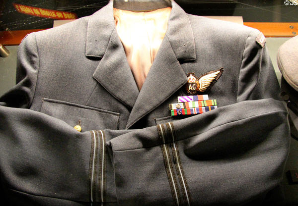 Royal Canadian Air Force uniform for WWII at Juno Beach Centre. Courseulles-sur-Mer, France.