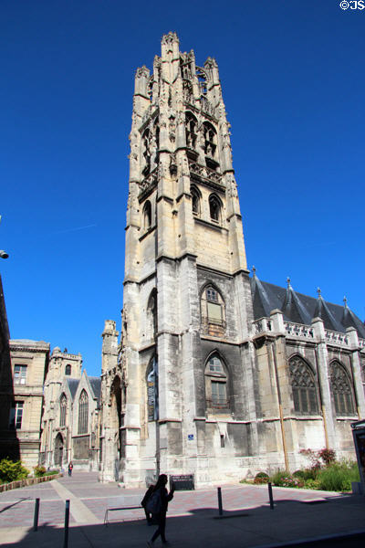 Former Saint-Laurent Gothic church (1440-82) with tower (1490-1501) now home of Musée le Secq des Tournelles (Museum of Wrought Iron). Rouen, France.