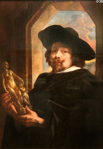 Self-Portrait (c1650) by Jacob Jordaens at Angers Fine Arts Museum. Angers, France.