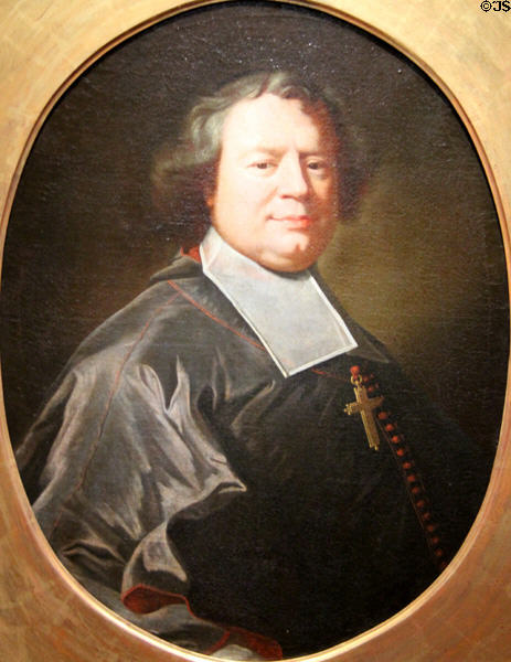 Portrait of Augustin de Maupeou (1710-1) by Hyacinthe Rigaud at Orleans Beaux Arts Museum. Orleans, France.