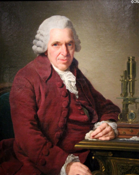 Portrait of Louis-Jean-Marie Daubenton (1791) by Alexander Roslin at Orleans Beaux Arts Museum. Orleans, France.
