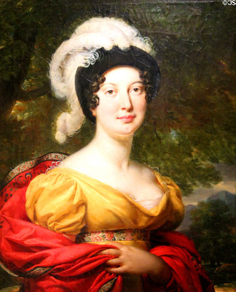 Portrait of Maréchale Lannes (1815-20) by Antoine-Jean Gros at Orleans Beaux Arts Museum. Orleans, France.