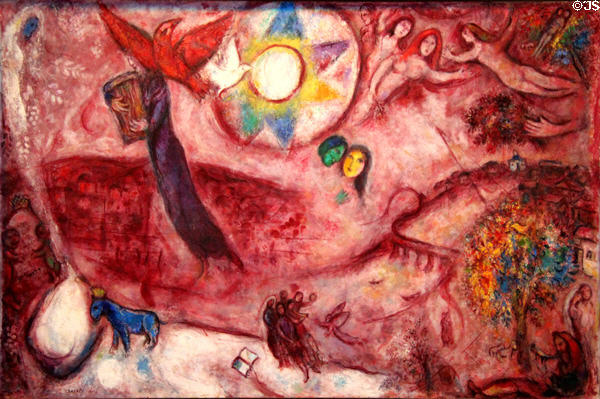 Song of Songs V (Le Cantique des Cantiques V) painting (1965-66) by Marc Chagall at Chagall Museum. Nice, France.