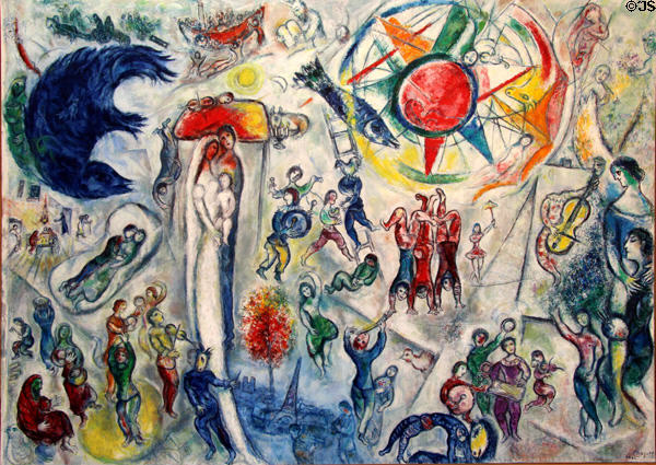 Life (La Vie) (1964) painting by Marc Chagall at Fondation Maeght. St Paul de Vence, France.