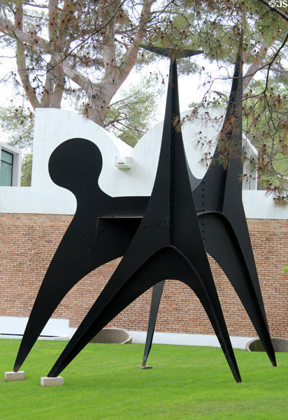 The Reinforcements (Les Renforts) stabile (1963) by Alexander Calder at Fondation Maeght. St Paul de Vence, France.