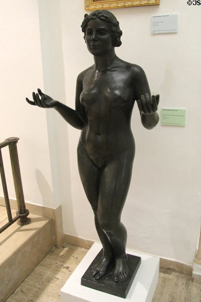 Centerpiece of Three Nymphes, called La Nymphe bronze sculpture (1930) by Aristide Maillol at Museum of the Annonciade. St Tropez, France.