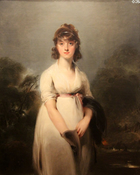 Portrait of Miss Sweeting (c1800) by Sir Thomas Lawrence at Beaux-Arts Museum. Lyon, France.