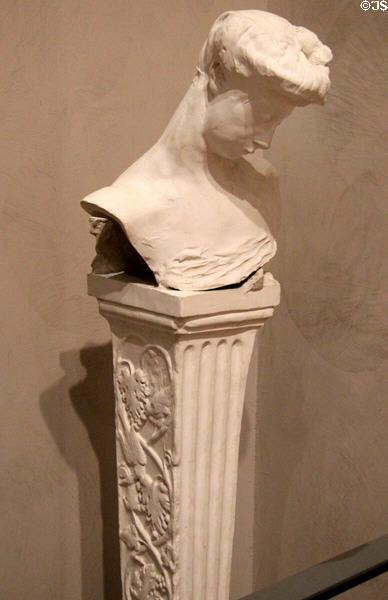 Marie Fenaille plaster bust (c1900) by Auguste Rodin at Beaux-Arts Museum. Lyon, France.