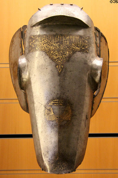 Moorish horse armor (c1419) at Beaux-Arts Museum. Lyon, France.