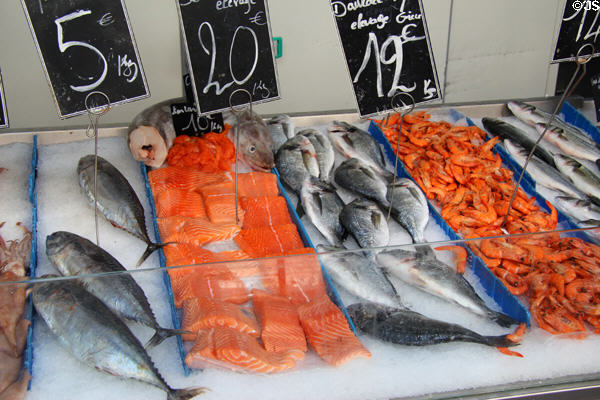 Fish at Capucins Market. Marseille, France.
