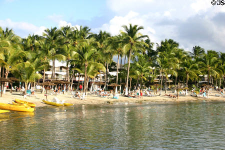 Novotel hotel beach. Gosier, Guadeloupe.