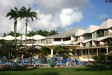 Novotel hotel pool & grounds. Gosier, Guadeloupe.