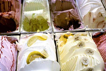 Ice cream in Pécs. Hungary.