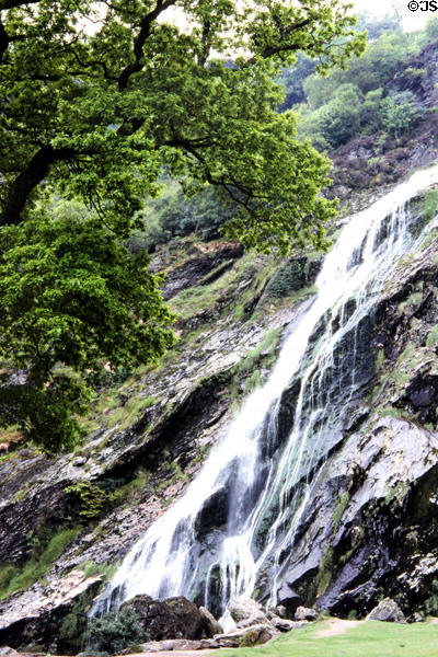Powerscourt Falls near Powerscourt Gardens. Ireland.
