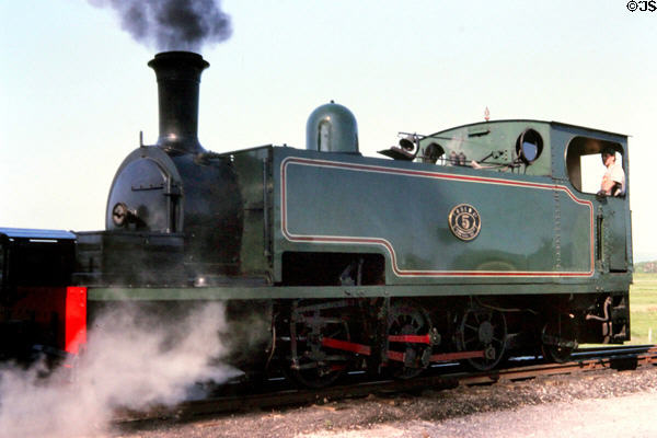 Antique steam engine at former Tralee Railroad, Blennerville. Ireland.