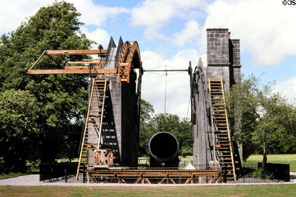 Telescope (1845) recently reproduced at Birr Castle. Ireland.