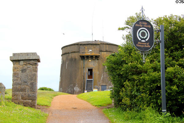 Martello tower (1805) home of Hurdy Gurdy Museum of Vintage Radio. Howth, Ireland.