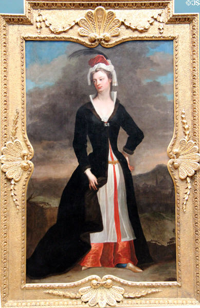 Lady Mary Wortley Montagu portrait (c1718-20) by Charles Jervas at National Gallery of Ireland. Dublin, Ireland.
