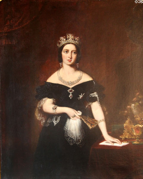 Portrait of Queen Victoria (1842) by John Partridge at Dublin Castle. Dublin, Ireland.