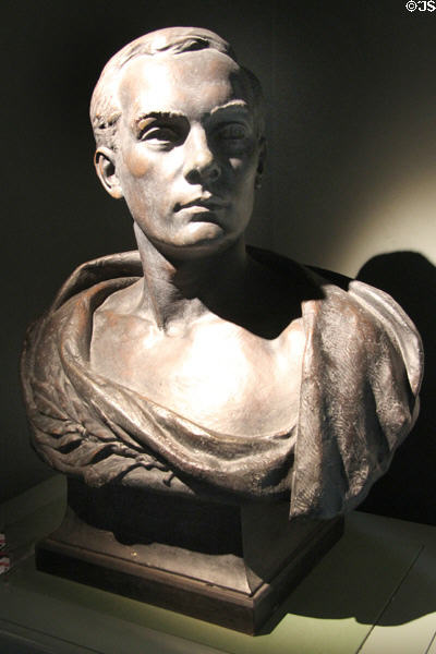 Patrick Pearse bust (1936) by Oliver Sheppard at Pearse Museum. Dublin, Ireland.