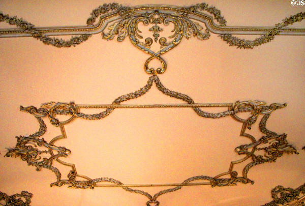 Drawing room ceiling decoration at Emo Court. Ireland.