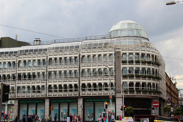 Cast iron & glasshouse facade of Stephen's Green Shopping Centre. Dublin, Ireland.