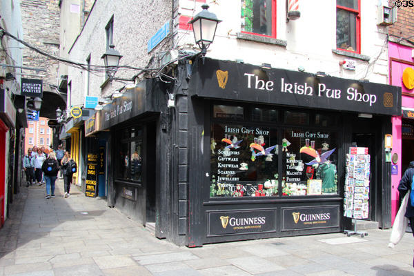 The Irish Pub Shop at Temple Bar. Dublin, Ireland.