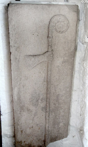Abbot's grave slab at Boyle Abbey. Knocknashee, Ireland.