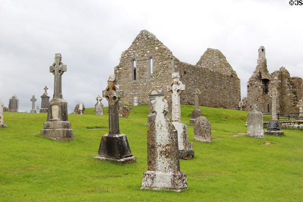 Graves at Clonmacnoise. Ireland.