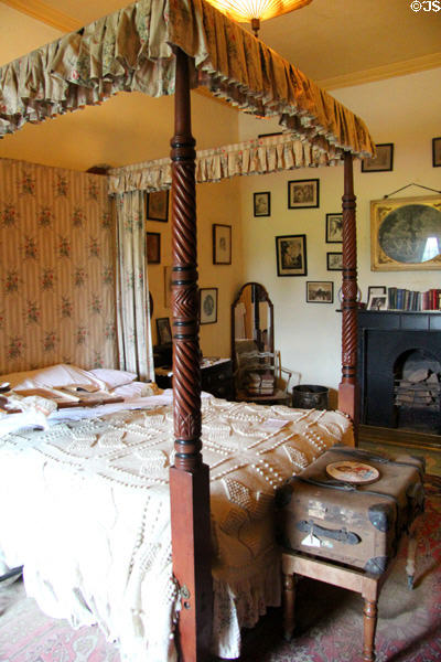 Olive's bedroom at Strokestown Park. Vesnoy, Ireland.
