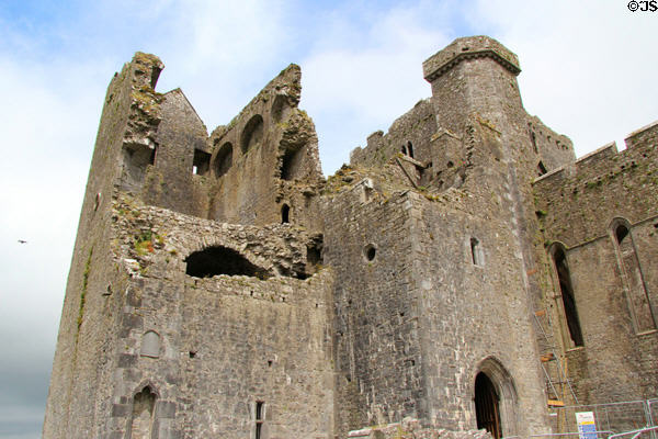Ruins of cathedral (15thC) at Rock of Cashel. Cashel, Ireland.