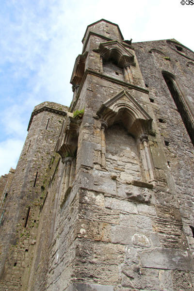 Ruins of cathedral (15thC) at Rock of Cashel. Cashel, Ireland.