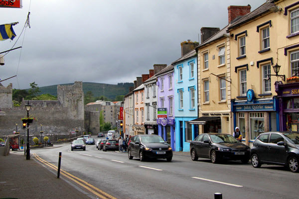Colorful buildings of Castle Street. Cahir, Ireland.